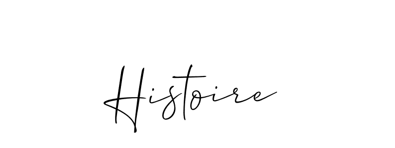 How to make Histoire name signature. Use Allison_Script style for creating short signs online. This is the latest handwritten sign. Histoire signature style 2 images and pictures png