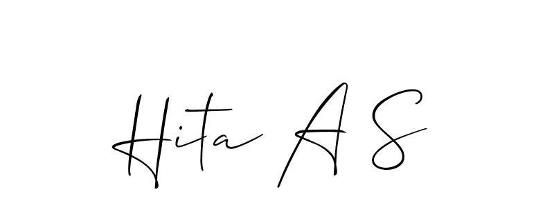 This is the best signature style for the Hita A S name. Also you like these signature font (Allison_Script). Mix name signature. Hita A S signature style 2 images and pictures png