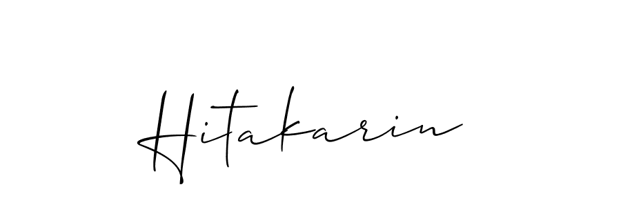 The best way (Allison_Script) to make a short signature is to pick only two or three words in your name. The name Hitakarin include a total of six letters. For converting this name. Hitakarin signature style 2 images and pictures png