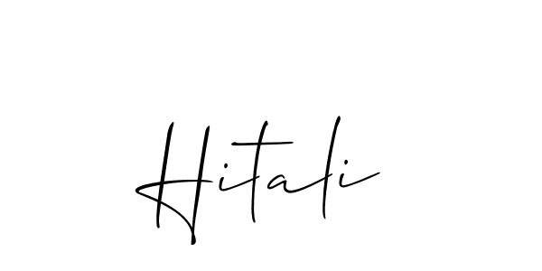 Also we have Hitali name is the best signature style. Create professional handwritten signature collection using Allison_Script autograph style. Hitali signature style 2 images and pictures png