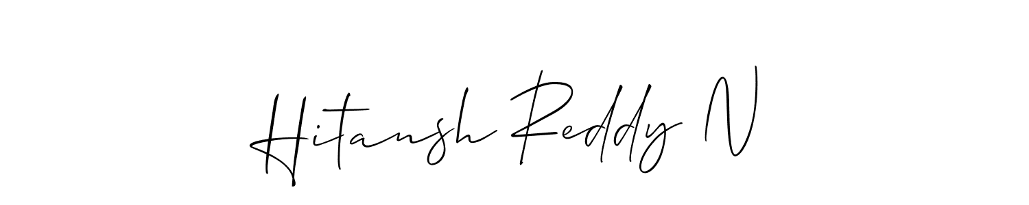 Similarly Allison_Script is the best handwritten signature design. Signature creator online .You can use it as an online autograph creator for name Hitansh Reddy N. Hitansh Reddy N signature style 2 images and pictures png