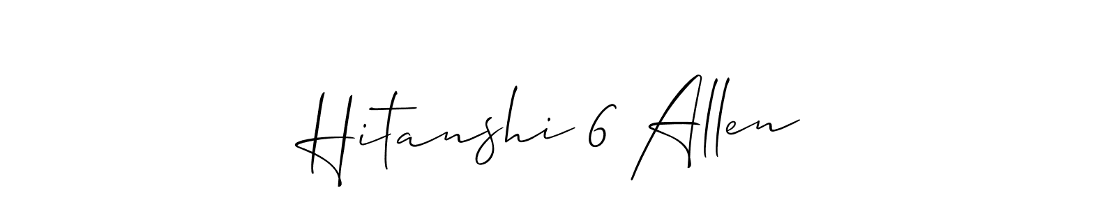 Best and Professional Signature Style for Hitanshi 6 Allen. Allison_Script Best Signature Style Collection. Hitanshi 6 Allen signature style 2 images and pictures png