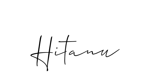 Similarly Allison_Script is the best handwritten signature design. Signature creator online .You can use it as an online autograph creator for name Hitanu. Hitanu signature style 2 images and pictures png