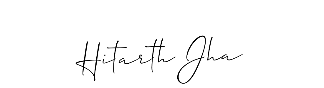 Also we have Hitarth Jha name is the best signature style. Create professional handwritten signature collection using Allison_Script autograph style. Hitarth Jha signature style 2 images and pictures png