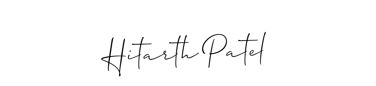 Also You can easily find your signature by using the search form. We will create Hitarth Patel name handwritten signature images for you free of cost using Allison_Script sign style. Hitarth Patel signature style 2 images and pictures png