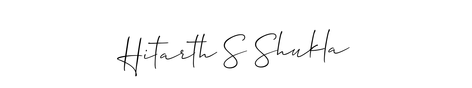 Best and Professional Signature Style for Hitarth S Shukla. Allison_Script Best Signature Style Collection. Hitarth S Shukla signature style 2 images and pictures png