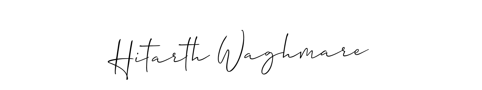 Also we have Hitarth Waghmare name is the best signature style. Create professional handwritten signature collection using Allison_Script autograph style. Hitarth Waghmare signature style 2 images and pictures png