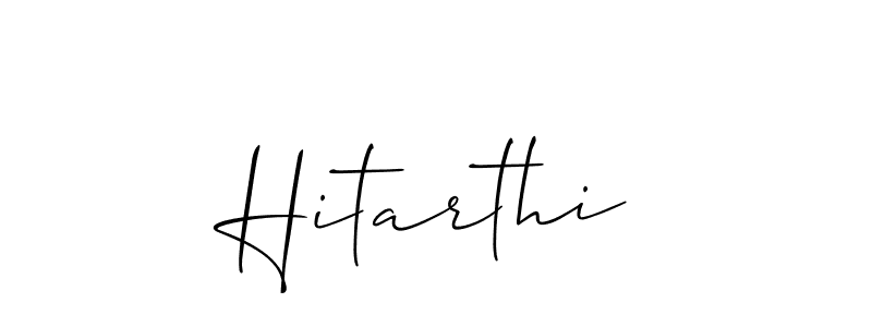 How to make Hitarthi name signature. Use Allison_Script style for creating short signs online. This is the latest handwritten sign. Hitarthi signature style 2 images and pictures png