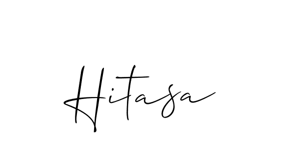 Hitasa stylish signature style. Best Handwritten Sign (Allison_Script) for my name. Handwritten Signature Collection Ideas for my name Hitasa. Hitasa signature style 2 images and pictures png