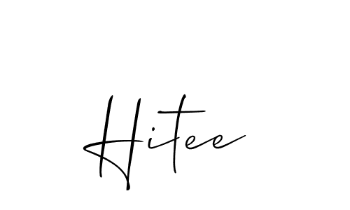 Also we have Hitee name is the best signature style. Create professional handwritten signature collection using Allison_Script autograph style. Hitee signature style 2 images and pictures png