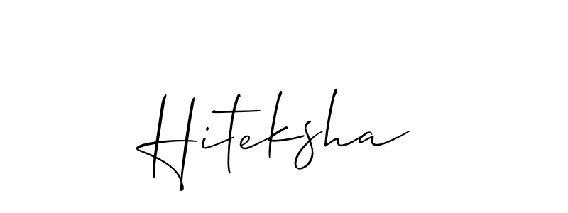 Best and Professional Signature Style for Hiteksha. Allison_Script Best Signature Style Collection. Hiteksha signature style 2 images and pictures png