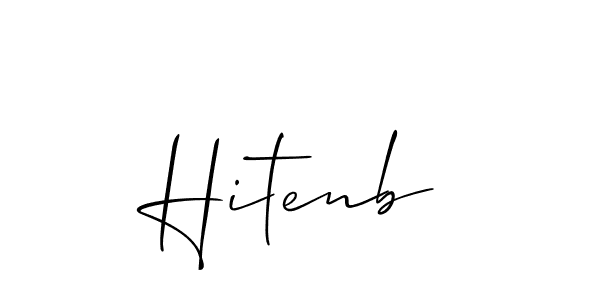 Create a beautiful signature design for name Hitenb. With this signature (Allison_Script) fonts, you can make a handwritten signature for free. Hitenb signature style 2 images and pictures png