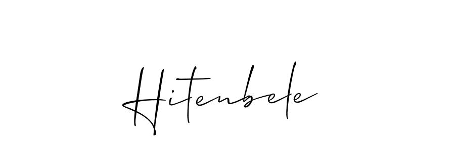 Also we have Hitenbele name is the best signature style. Create professional handwritten signature collection using Allison_Script autograph style. Hitenbele signature style 2 images and pictures png