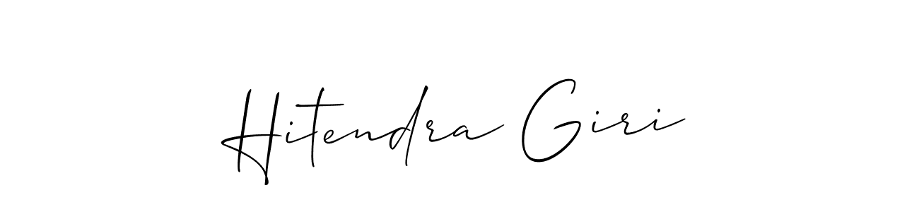 Make a beautiful signature design for name Hitendra Giri. Use this online signature maker to create a handwritten signature for free. Hitendra Giri signature style 2 images and pictures png