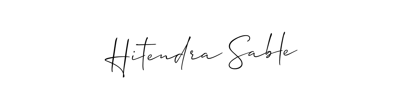 Hitendra Sable stylish signature style. Best Handwritten Sign (Allison_Script) for my name. Handwritten Signature Collection Ideas for my name Hitendra Sable. Hitendra Sable signature style 2 images and pictures png