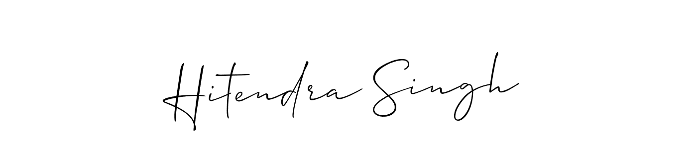 Once you've used our free online signature maker to create your best signature Allison_Script style, it's time to enjoy all of the benefits that Hitendra Singh name signing documents. Hitendra Singh signature style 2 images and pictures png