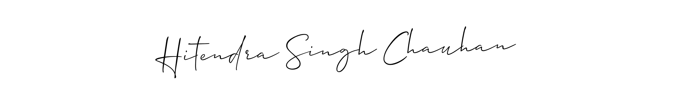 Create a beautiful signature design for name Hitendra Singh Chauhan. With this signature (Allison_Script) fonts, you can make a handwritten signature for free. Hitendra Singh Chauhan signature style 2 images and pictures png