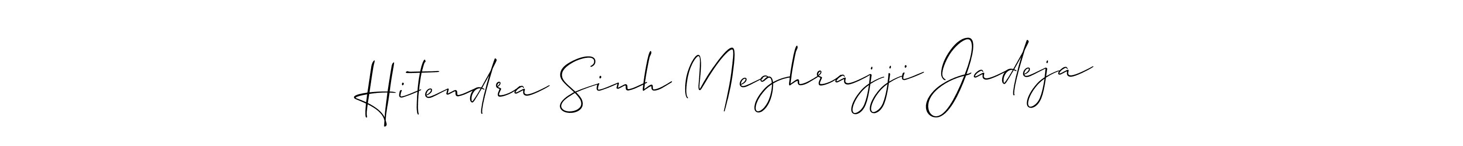 It looks lik you need a new signature style for name Hitendra Sinh Meghrajji Jadeja. Design unique handwritten (Allison_Script) signature with our free signature maker in just a few clicks. Hitendra Sinh Meghrajji Jadeja signature style 2 images and pictures png