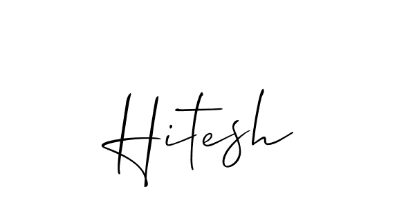 Similarly Allison_Script is the best handwritten signature design. Signature creator online .You can use it as an online autograph creator for name Hitesh. Hitesh signature style 2 images and pictures png