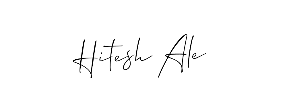 Best and Professional Signature Style for Hitesh Ale. Allison_Script Best Signature Style Collection. Hitesh Ale signature style 2 images and pictures png