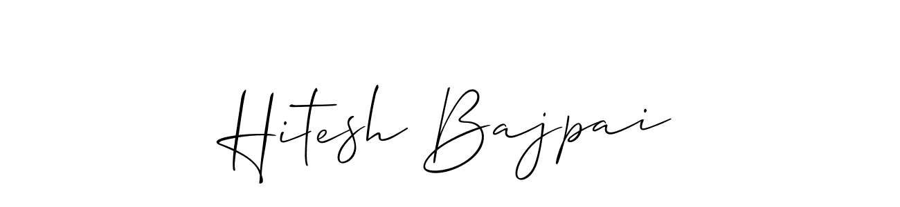 Similarly Allison_Script is the best handwritten signature design. Signature creator online .You can use it as an online autograph creator for name Hitesh Bajpai. Hitesh Bajpai signature style 2 images and pictures png
