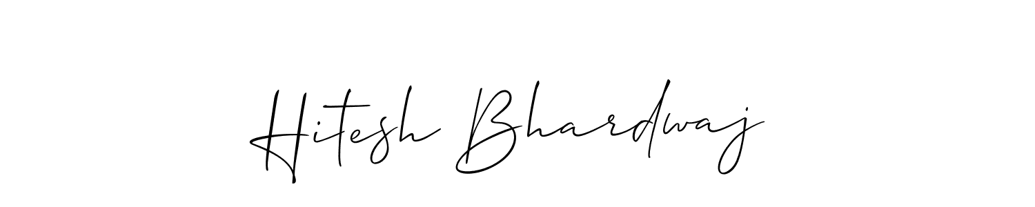 This is the best signature style for the Hitesh Bhardwaj name. Also you like these signature font (Allison_Script). Mix name signature. Hitesh Bhardwaj signature style 2 images and pictures png