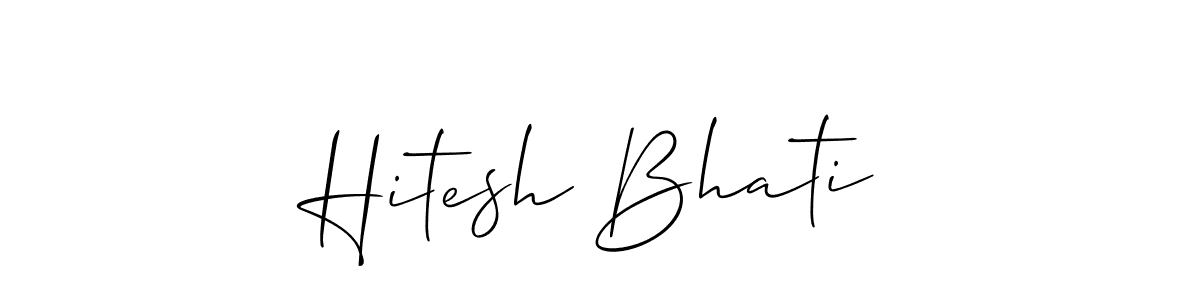 Best and Professional Signature Style for Hitesh Bhati. Allison_Script Best Signature Style Collection. Hitesh Bhati signature style 2 images and pictures png