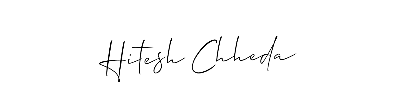 Best and Professional Signature Style for Hitesh Chheda. Allison_Script Best Signature Style Collection. Hitesh Chheda signature style 2 images and pictures png
