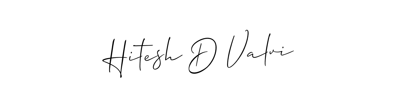 Best and Professional Signature Style for Hitesh D Valvi. Allison_Script Best Signature Style Collection. Hitesh D Valvi signature style 2 images and pictures png