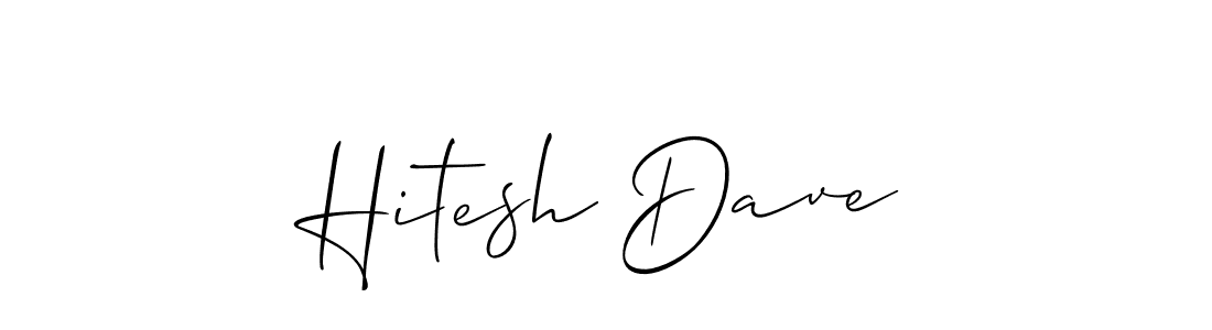 if you are searching for the best signature style for your name Hitesh Dave. so please give up your signature search. here we have designed multiple signature styles  using Allison_Script. Hitesh Dave signature style 2 images and pictures png