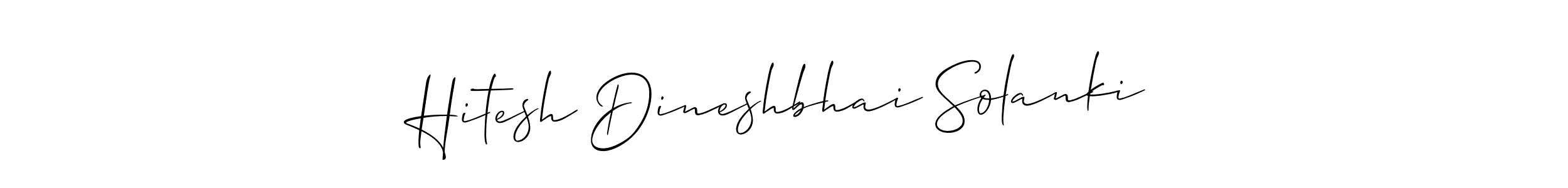 How to Draw Hitesh Dineshbhai Solanki signature style? Allison_Script is a latest design signature styles for name Hitesh Dineshbhai Solanki. Hitesh Dineshbhai Solanki signature style 2 images and pictures png