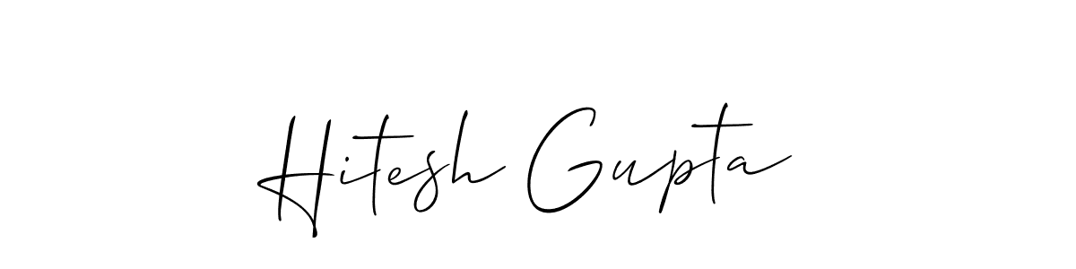Use a signature maker to create a handwritten signature online. With this signature software, you can design (Allison_Script) your own signature for name Hitesh Gupta. Hitesh Gupta signature style 2 images and pictures png