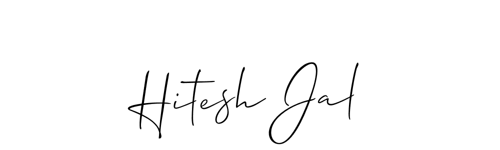 It looks lik you need a new signature style for name Hitesh Jal. Design unique handwritten (Allison_Script) signature with our free signature maker in just a few clicks. Hitesh Jal signature style 2 images and pictures png