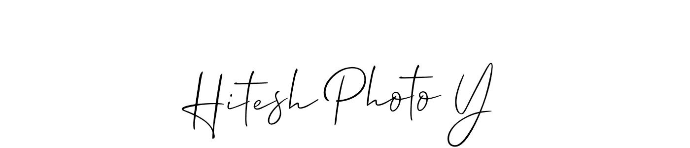 How to make Hitesh Photo Y signature? Allison_Script is a professional autograph style. Create handwritten signature for Hitesh Photo Y name. Hitesh Photo Y signature style 2 images and pictures png