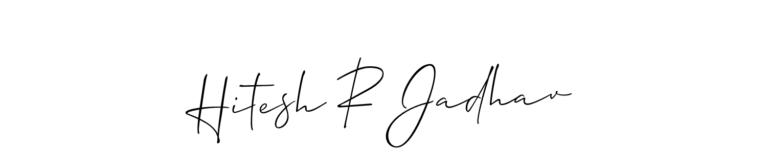 Make a beautiful signature design for name Hitesh R Jadhav. Use this online signature maker to create a handwritten signature for free. Hitesh R Jadhav signature style 2 images and pictures png
