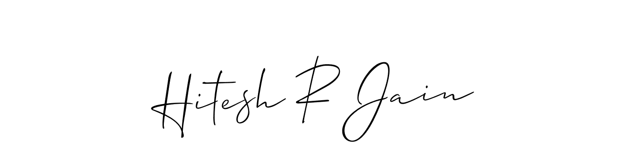 Similarly Allison_Script is the best handwritten signature design. Signature creator online .You can use it as an online autograph creator for name Hitesh R Jain. Hitesh R Jain signature style 2 images and pictures png