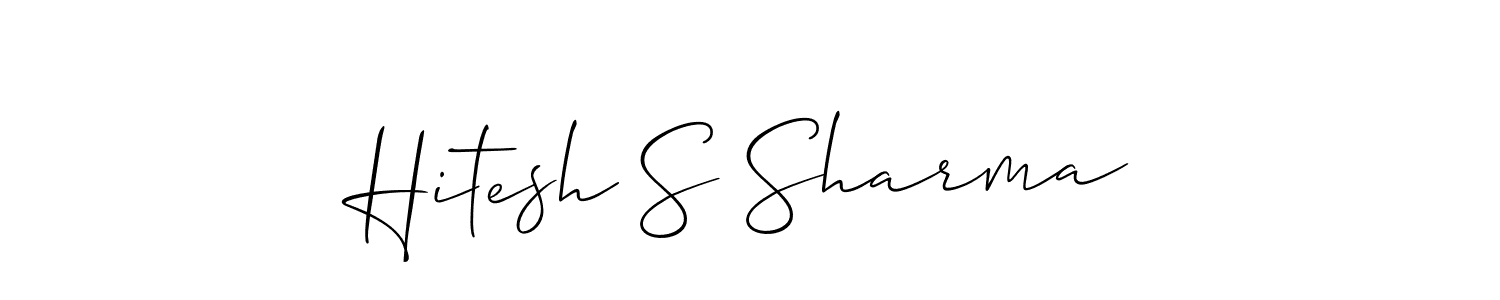 You can use this online signature creator to create a handwritten signature for the name Hitesh S Sharma. This is the best online autograph maker. Hitesh S Sharma signature style 2 images and pictures png