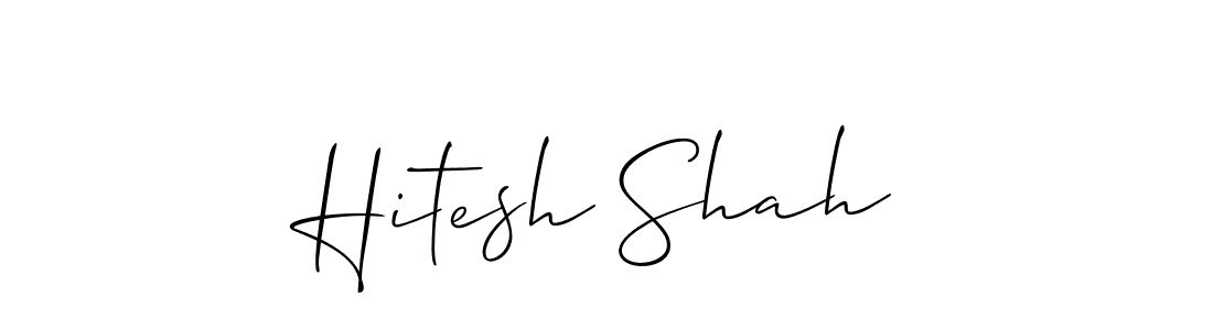 Design your own signature with our free online signature maker. With this signature software, you can create a handwritten (Allison_Script) signature for name Hitesh Shah. Hitesh Shah signature style 2 images and pictures png