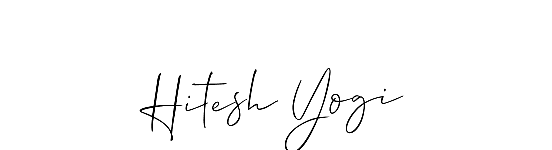 The best way (Allison_Script) to make a short signature is to pick only two or three words in your name. The name Hitesh Yogi include a total of six letters. For converting this name. Hitesh Yogi signature style 2 images and pictures png