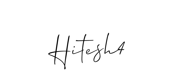You should practise on your own different ways (Allison_Script) to write your name (Hitesh4) in signature. don't let someone else do it for you. Hitesh4 signature style 2 images and pictures png
