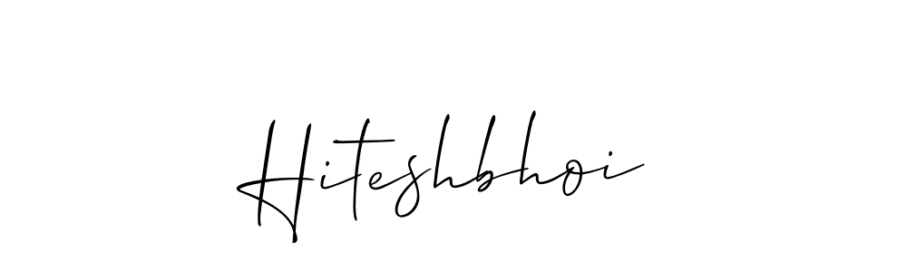 You should practise on your own different ways (Allison_Script) to write your name (Hiteshbhoi) in signature. don't let someone else do it for you. Hiteshbhoi signature style 2 images and pictures png