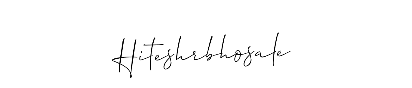 Make a beautiful signature design for name Hiteshrbhosale. Use this online signature maker to create a handwritten signature for free. Hiteshrbhosale signature style 2 images and pictures png