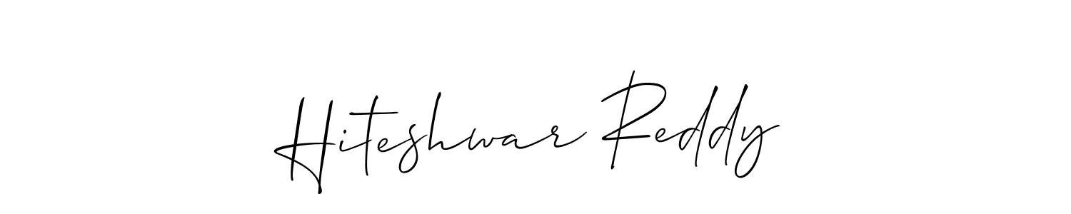 How to Draw Hiteshwar Reddy signature style? Allison_Script is a latest design signature styles for name Hiteshwar Reddy. Hiteshwar Reddy signature style 2 images and pictures png