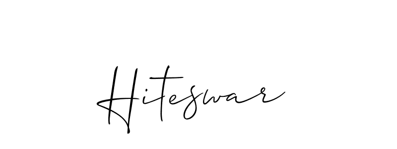 Also we have Hiteswar name is the best signature style. Create professional handwritten signature collection using Allison_Script autograph style. Hiteswar signature style 2 images and pictures png