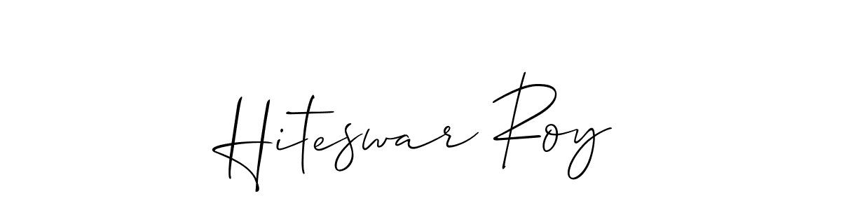 Make a beautiful signature design for name Hiteswar Roy. With this signature (Allison_Script) style, you can create a handwritten signature for free. Hiteswar Roy signature style 2 images and pictures png