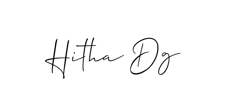 Allison_Script is a professional signature style that is perfect for those who want to add a touch of class to their signature. It is also a great choice for those who want to make their signature more unique. Get Hitha Dg name to fancy signature for free. Hitha Dg signature style 2 images and pictures png