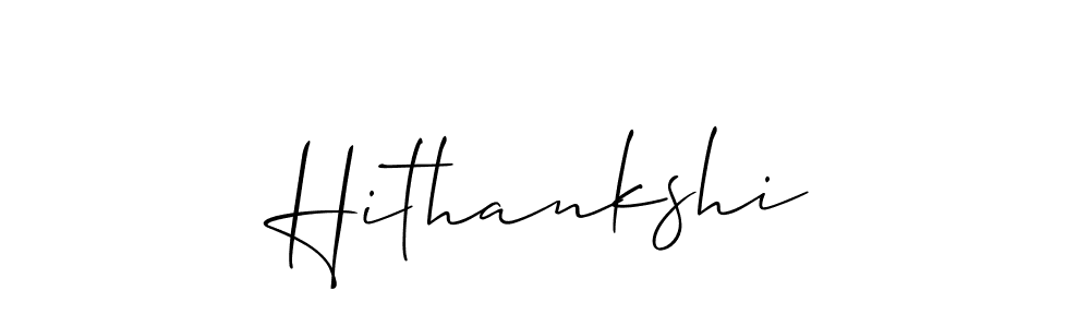You should practise on your own different ways (Allison_Script) to write your name (Hithankshi) in signature. don't let someone else do it for you. Hithankshi signature style 2 images and pictures png