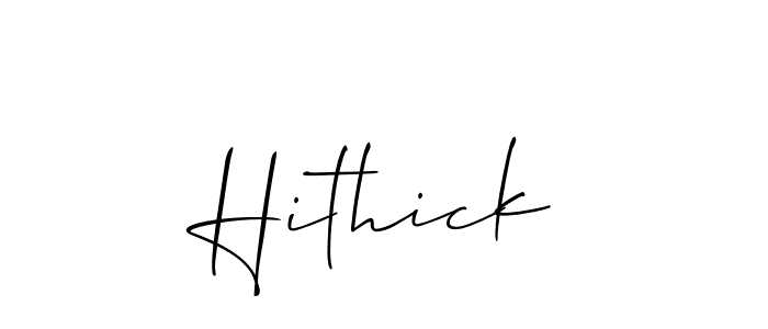 You can use this online signature creator to create a handwritten signature for the name Hithick. This is the best online autograph maker. Hithick signature style 2 images and pictures png