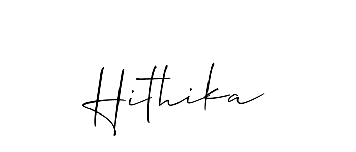 Make a beautiful signature design for name Hithika. Use this online signature maker to create a handwritten signature for free. Hithika signature style 2 images and pictures png