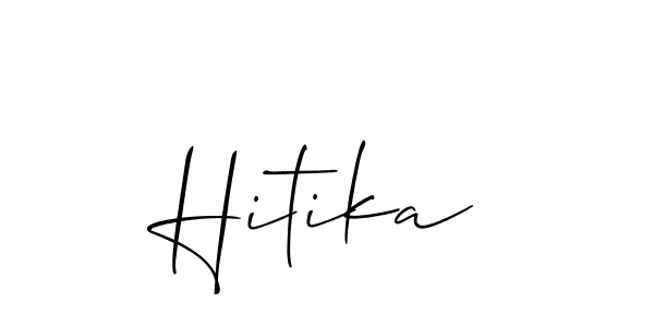 Best and Professional Signature Style for Hitika. Allison_Script Best Signature Style Collection. Hitika signature style 2 images and pictures png